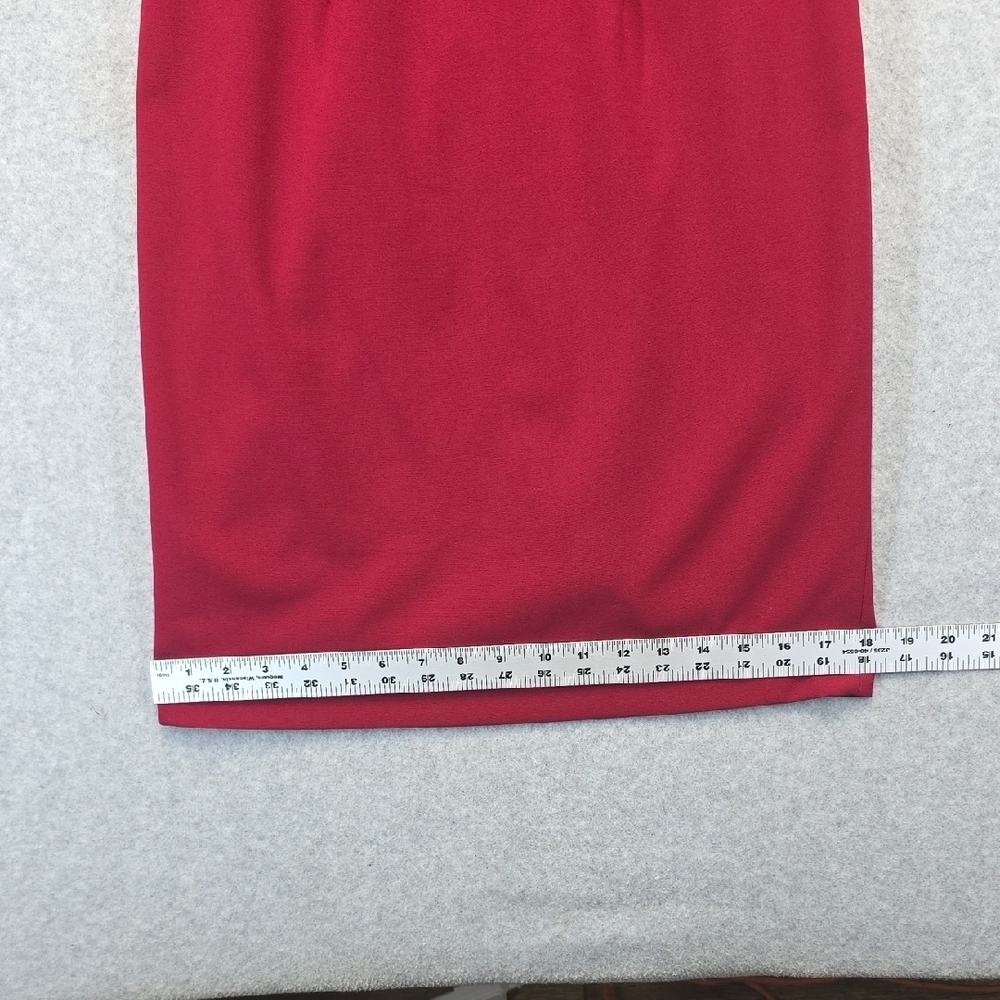 Jones Wear Red Sheath Dress Size 4 - Picture 7 of 9